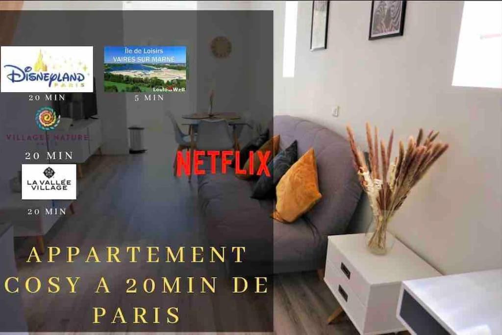 Appartement Duplex Proche Disney Et Paris Vaires-sur-Marne Экстерьер фото